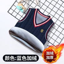 Childrens horse baby sweater Spring and Autumn sleeveless hair vest boy and girl knitting sweater jacket jacket shoulder