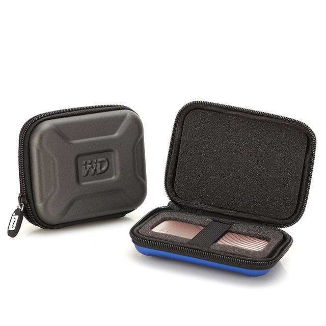 Suitable for Wd Western Digital Mobile Solid-State Drive Storage Bag, Western Digital Ssd Hard Drive Bag, Sponge Shockproof and Anti-Drop Hard Shell Bag