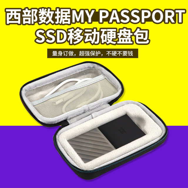 Suitable for Western Digital My Passport Ssd 1t 2t 512g 256g Mobile Solid State Drive Hard Shell Case
