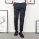 Japanese retro gentleman slim fit casual trousers