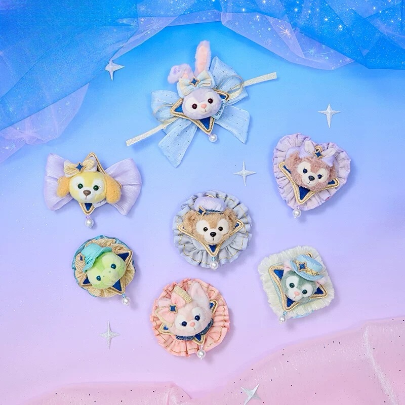 Shanghai Disney 10Th Birthday Celebration Duffy, Shelliemay, Stellalou, and Chiaocheng Brooch Accessories Clip Cute Shanghai Disney 10Th Birthday Celebration Duffy, Shelliemay, Stellalou, and Chiaocheng Brooch Accessories Clip Cute