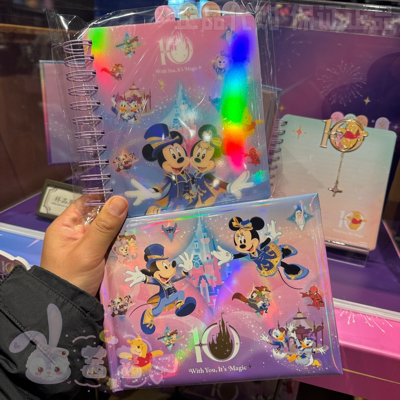 Shanghai Disney 10Th Anniversary Celebration Mickey and Minnie Signature Notebook Notepad Qibao Signature Notebook Shanghai Disney 10Th Anniversary Celebration Mickey and Minnie Signature Notebook Notepad Qibao Signature Notebook