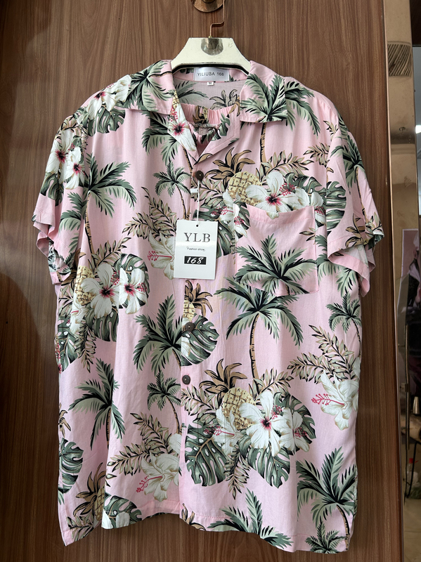 Jay Chou's Same Style Island Clothing Summer Hawaiian Retro Floral Shirt for Men and Women Hainan Beach Clothing Couple Island Clothing Set Jay Chou's Same Style Island Clothing Summer Hawaiian Retro Floral Shirt for Men and Women Hainan Beach Clothing Couple Island Clothing Set