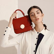 Summer 2021 new leather handbag female large capacity wild red wedding bag female bride niche high-end sense