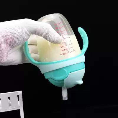 Baby PPSU Cup 300ml wide caliber gravity ball suction cup leak-proof belt handle with scale to drink milk to fall