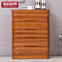 Jane rhyme sandalwood chest of drawers Modern Chinese chest of drawers four five and six bucket cabinets Storage cabinets full solid wood bucket cabinets