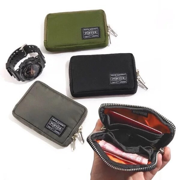New Trendy Japanese Yoshida Brand Bag, Unisex Clutch Coin Purse, Card Holder, Small Wallet, Waterproof Mini Bag