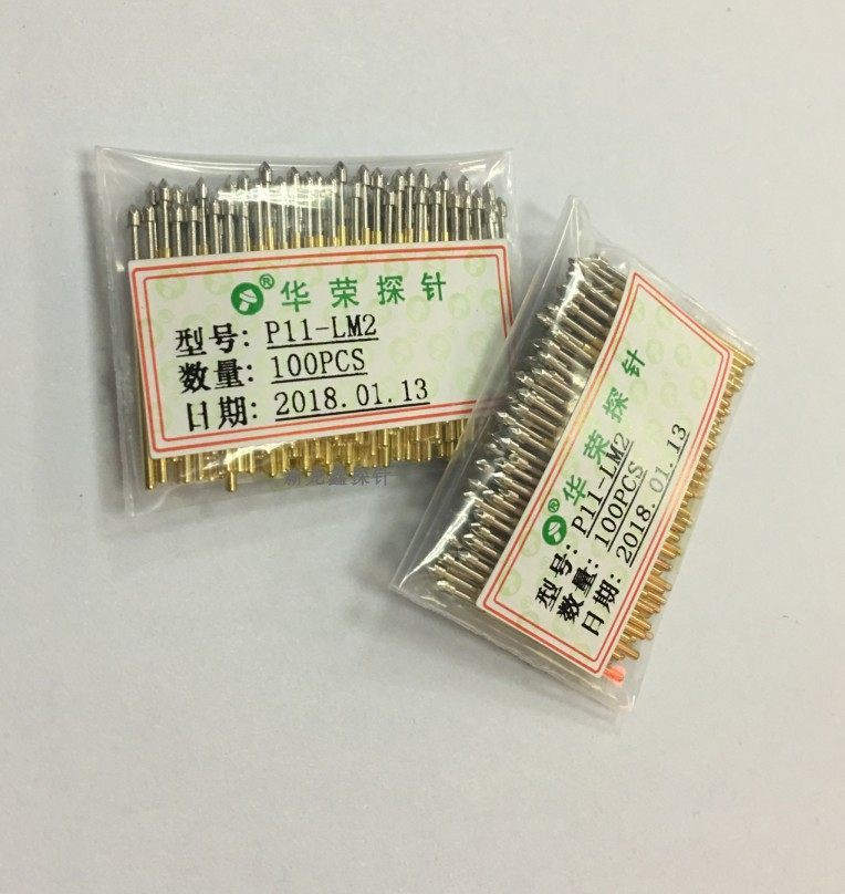 厂家直销PA11-LM2 P11-LM2 PCB弹簧顶针 1.0导电针 测试针 钻石头