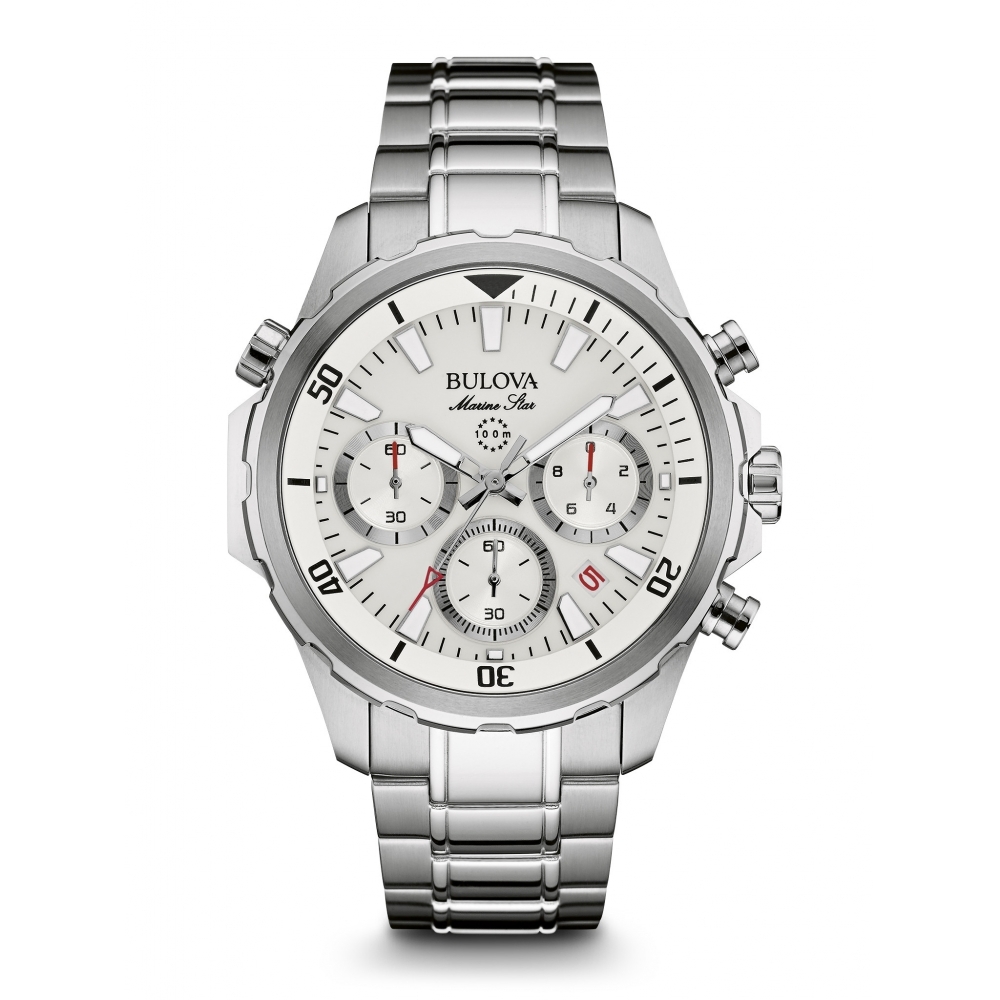 96B255Purchasing agent quality goods Bulova bulova  Marine   Star Ocean Star blue leisure time male Wrist watch 97B168