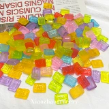 Прозрачный квадратный кремовый чехол для телефона, аксессуар для волос ручной работы