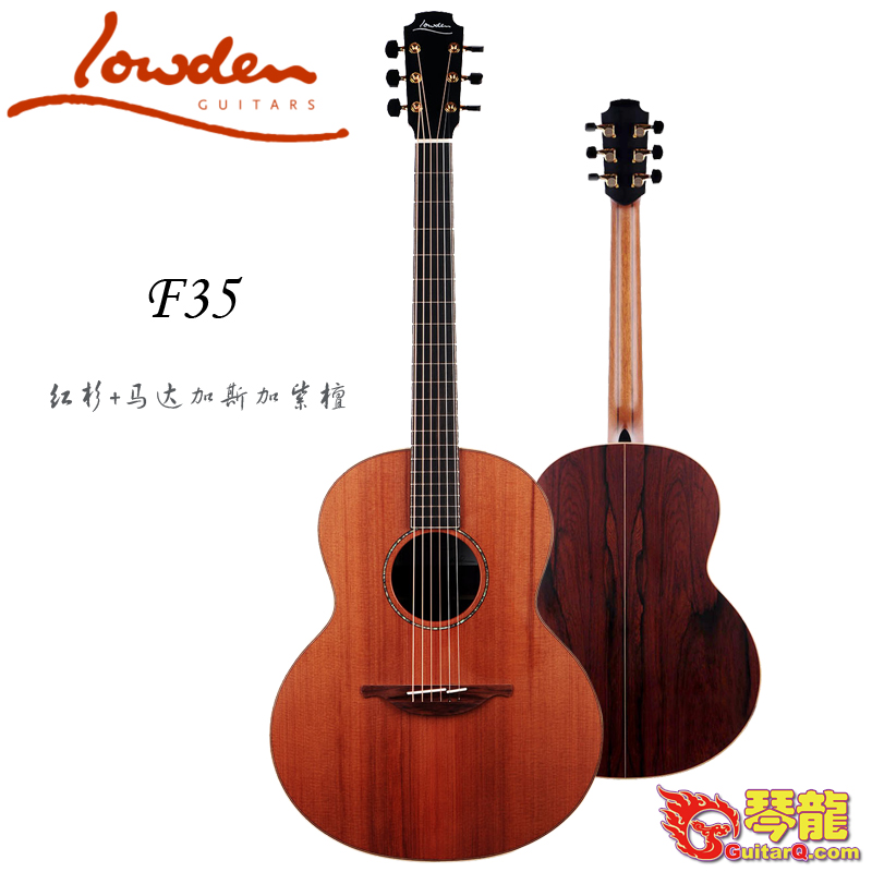 Cen dragon instrument UK Lowden F35 Redwood Madagascar Purple Sandalwood Handcrafted Soundballad Guitar