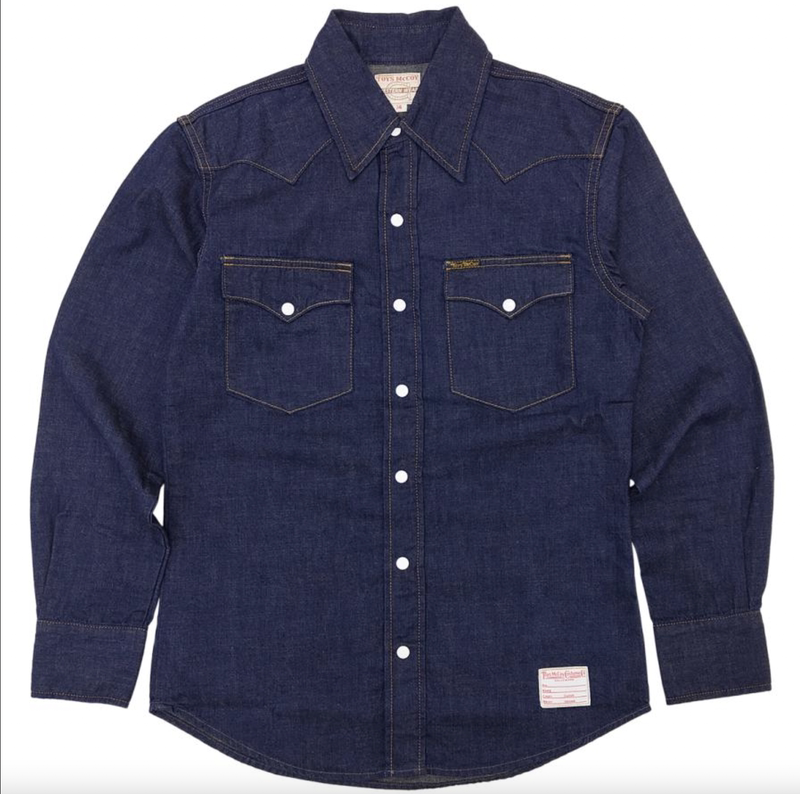 Officially Authorized Agent Toys Mccoy Japanese-Made 8oz Mcqueen American Western Cowboy Shirt