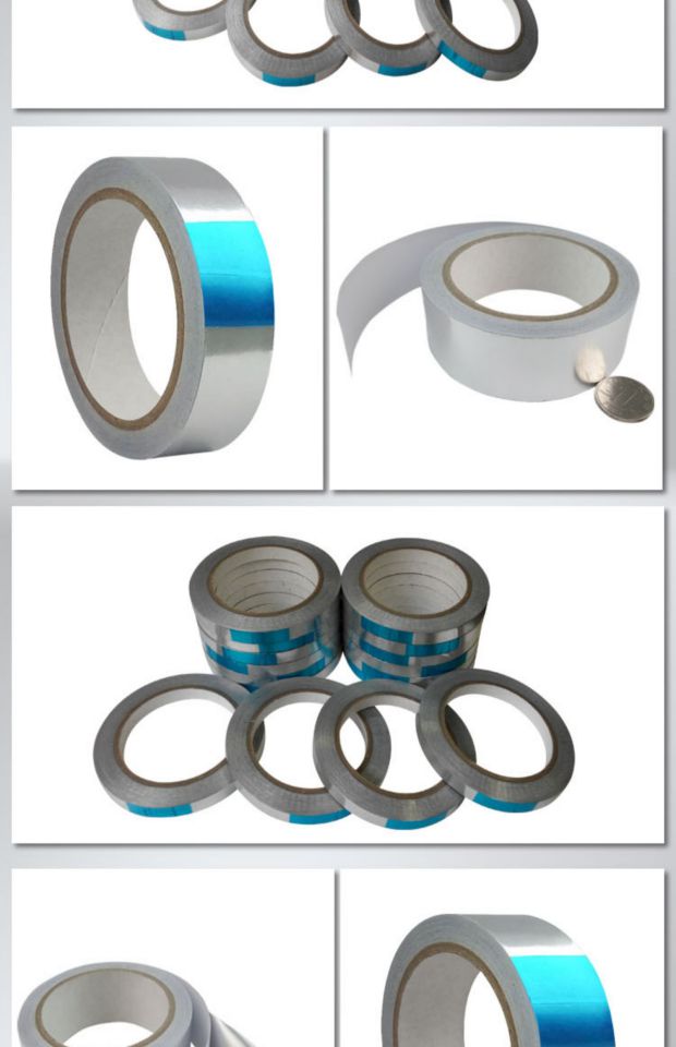 Nhôm giấy băng keo ống nước chống thấm ống tự dính bẫy 0,08mm dày 20 mét dài cách nhiệt niêm phong băng nhôm lá - Băng keo băng keo ghi chú