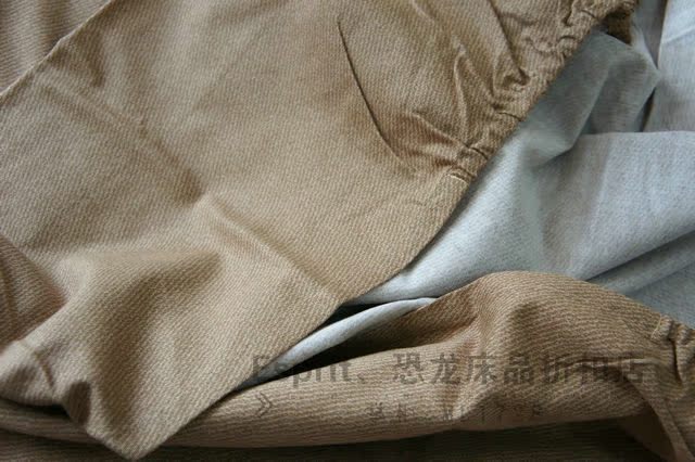 Giảm giá đặc biệt theo mùa Mất giường bông khủng long chính hãng 笠 1,5 × 2 m giường năm chân chà nhám mềm màu nâu mềm Ga phủ giường Everon