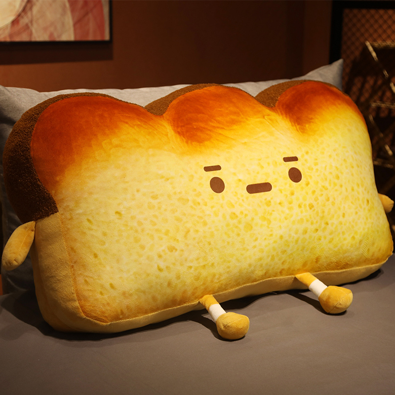 Toast bread pillow-cushionesTwo-use office waist-cushion nap pillow-cushion sofa cushion living room warm hand