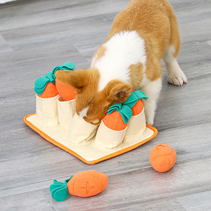 Yu Fu Tu Carrot Toy Teddy Dog Yi Zhi Food Slow Food Smell Smell Smell Sound Pet Supplies Plurk Dogs