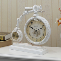 European fashion bicycle living room seat clock American TV cabinet wine cabinet bedroom study ornaments desktop crafts