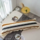 Phiên bản tiếng Hàn của vỏ bông đôi bên gối 1,5 m cotton 1,2 vỏ gối dài 1,8 m cotton lõi gối gối chữ u cao su non