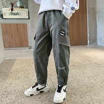 Boys pants spring and autumn childrens overalls 2021 New Tong children casual autumn trousers child S3722