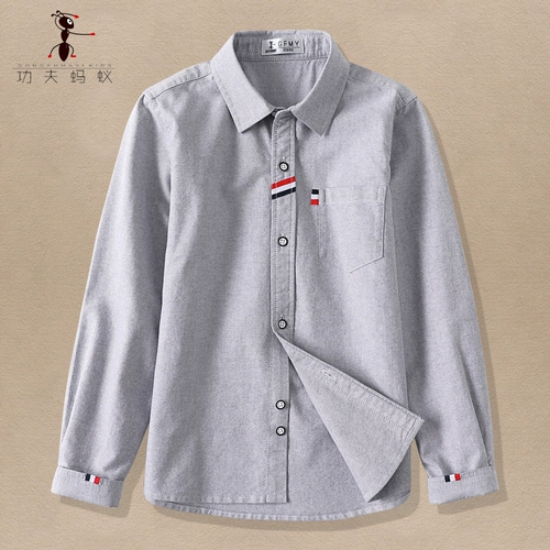 Рубашка для мальчиков, осенний детский лонгслив, в корейском стиле, подходит для подростков