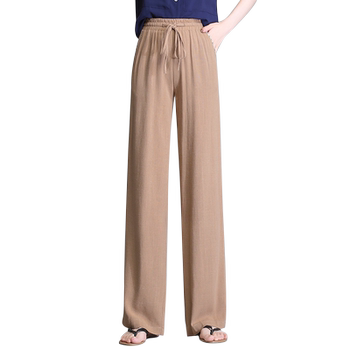 ໄຂມັນ mm linen ກາງເກງຂາກວ້າງສໍາລັບແມ່ຍິງ summer ບາງວ່າງບວກຂະຫນາດບາດເຈັບແລະແອວສູງ mom ຝ້າຍແລະ linen ກາງເກງຍາວ