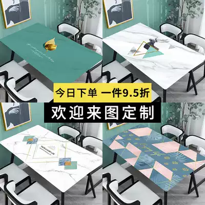 Tablecloth waterproof and oil-proof disposable anti-scalding Nordic tablecloth pvc table mat simple coffee table desktop mat