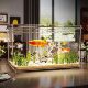 Acrylic desktop fish tank small living room desk ecological freshwater tank transparent 2026 new ultra-white aquarium