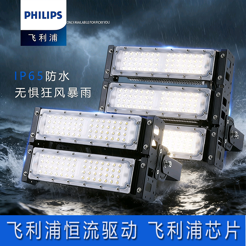 Philips Chip-Driven Led Tunnel Light 100W150W200W Module Floodlight Outdoor Waterproof Floodlight Philips Chip-Driven Led Tunnel Light 100W150W200W Module Floodlight Outdoor Waterproof Floodlight