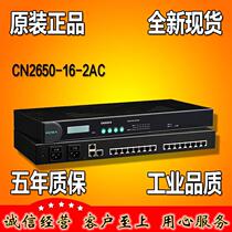 MOXA CN2650-16-2AC 16 serial port RS-232 422 485 dual port serial port server