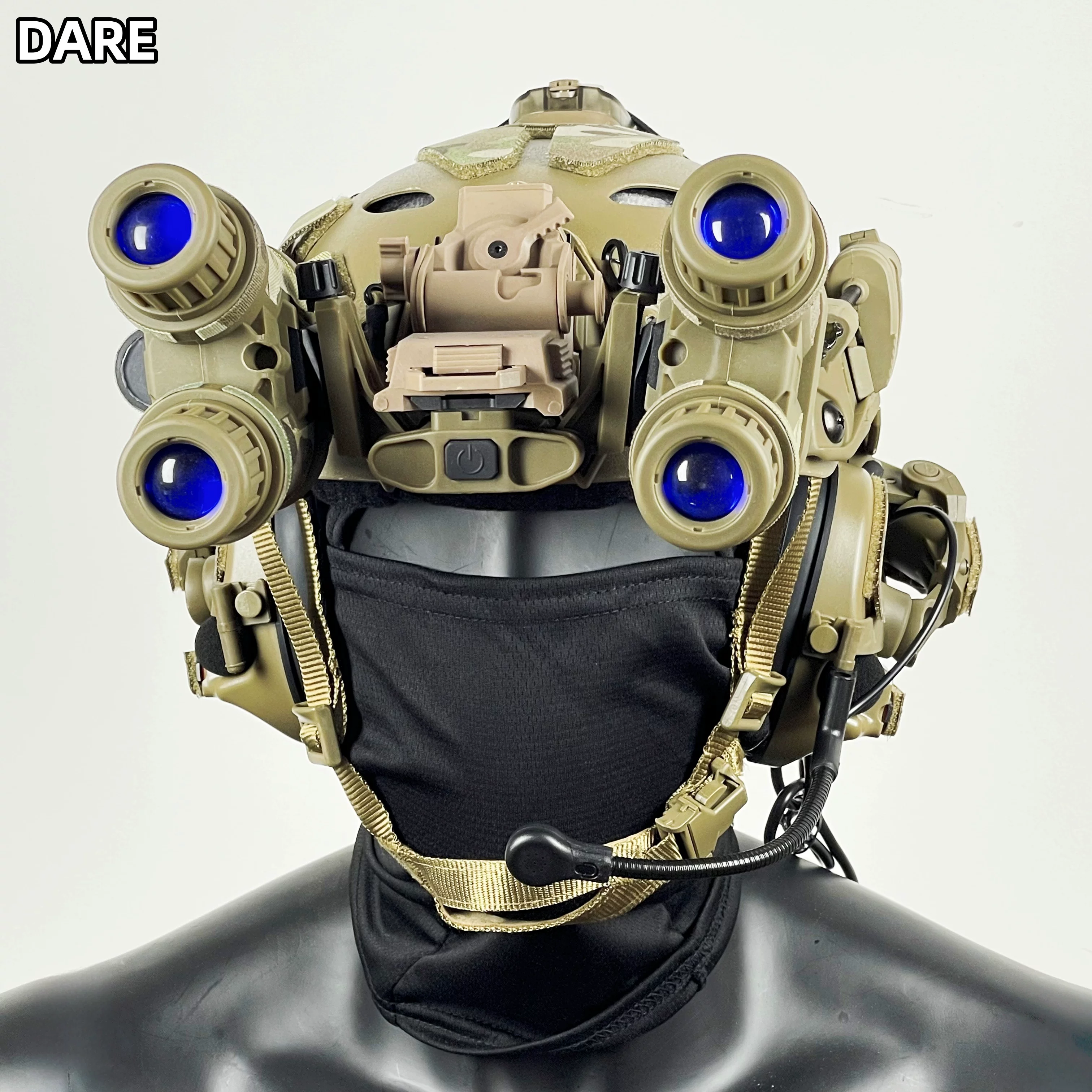 Detalles del diseño y camuflaje del casco
