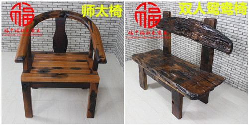 Thuyền gỗ nội thất thuyền cổ gỗ bàn trà gỗ rắn retro phòng khách bàn trà kết hợp bàn ghế kung fu bàn ghế kết hợp - Bàn trà bàn ghế sofa gỗ