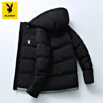 Flowers Playboy Even hat jacket mens winter 2020 new trends Thickened Warm Winter Clothing Down Cotton Clothing Short