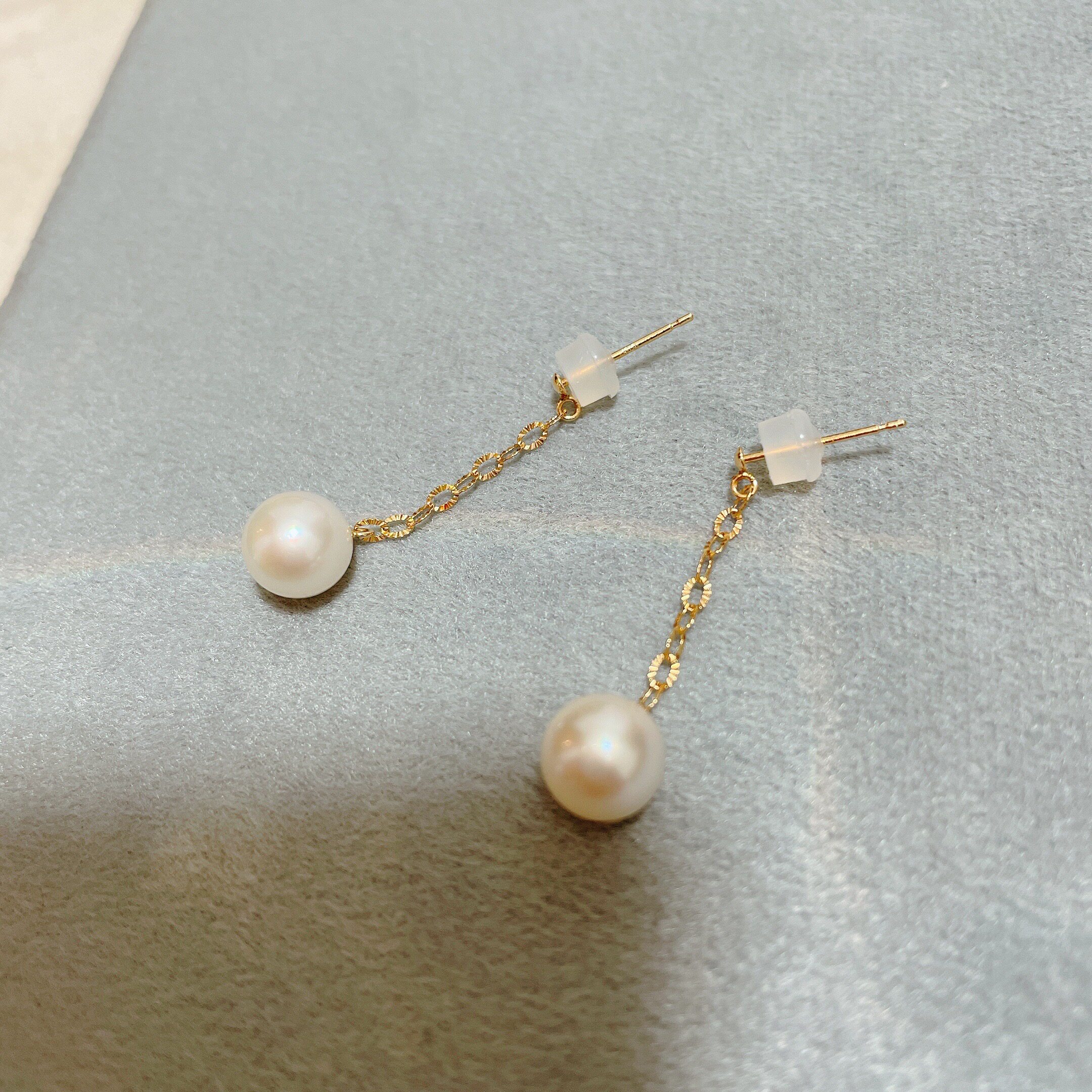 Japan-style Agu Uk Marine Pearl 18k Gold Ear Bracelet