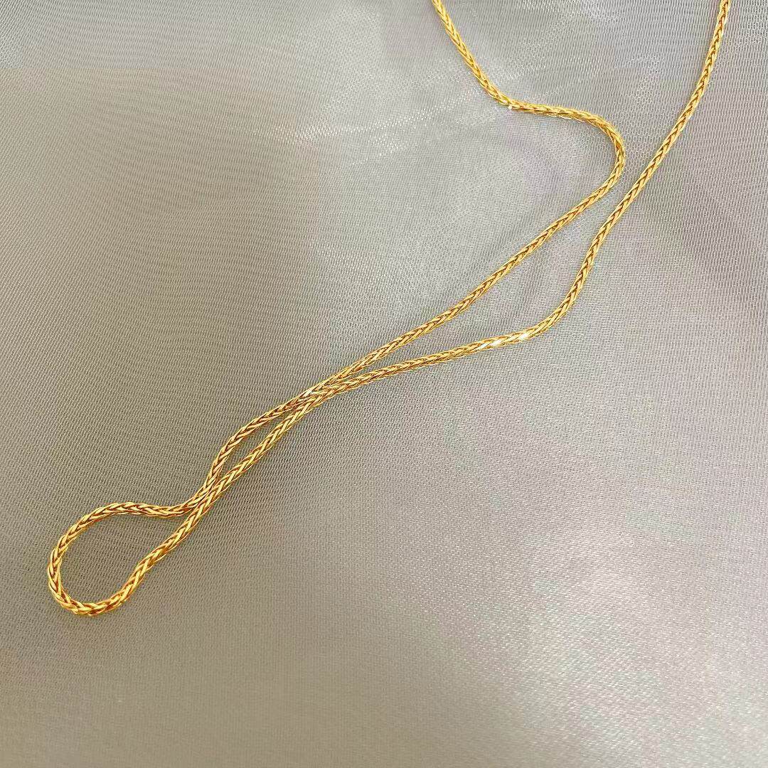 Japanese craft 18k classic Chopin chain universal all-match chain element chain yellow and white platinum super flash clavicle chain adjustable