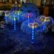 Outdoor Waterproof Solar Led Fiber Optic Jellyfish Light Atmosphere Decorative Light Courtyard Garden Villa Ground Lawn Light