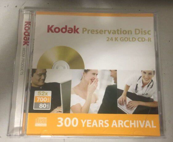Kodak out of print 24K gold 2008 American CD 700M 80 minutes to make a fever music master
