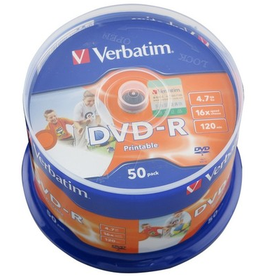 Wickbo printable disc DVD-R 4.7G 50 tablet barrel
