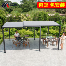 Mobile garage carport parking shed household rain shed tent villa courtyard outdoor retractable rain shed awning