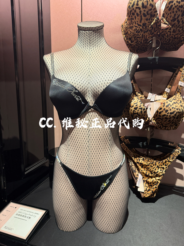 Victoria's Secret's New Limited Edition Sexy Rhinestone Bra with Exposed Rhinestones and Deep V Design for a Push-Up Effect Victoria's Secret's New Limited Edition Sexy Rhinestone Bra with Exposed Rhinestones and Deep V Design for a Push-Up Effect