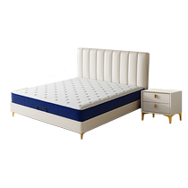 Femax simple smart bed can be lifted and lowered safe electric bed multi-function adjustable electric leather large bed for master bedroom