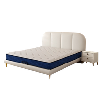 Fimaxs new modern and simple master bedroom liftable smart bed double bed leather adjustable multi-functional bed