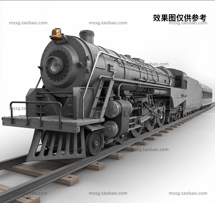 图片[4]-创意轨道交通工具 复古蒸汽火车场景C4D工程模型3D立体素材 C291-cg男孩