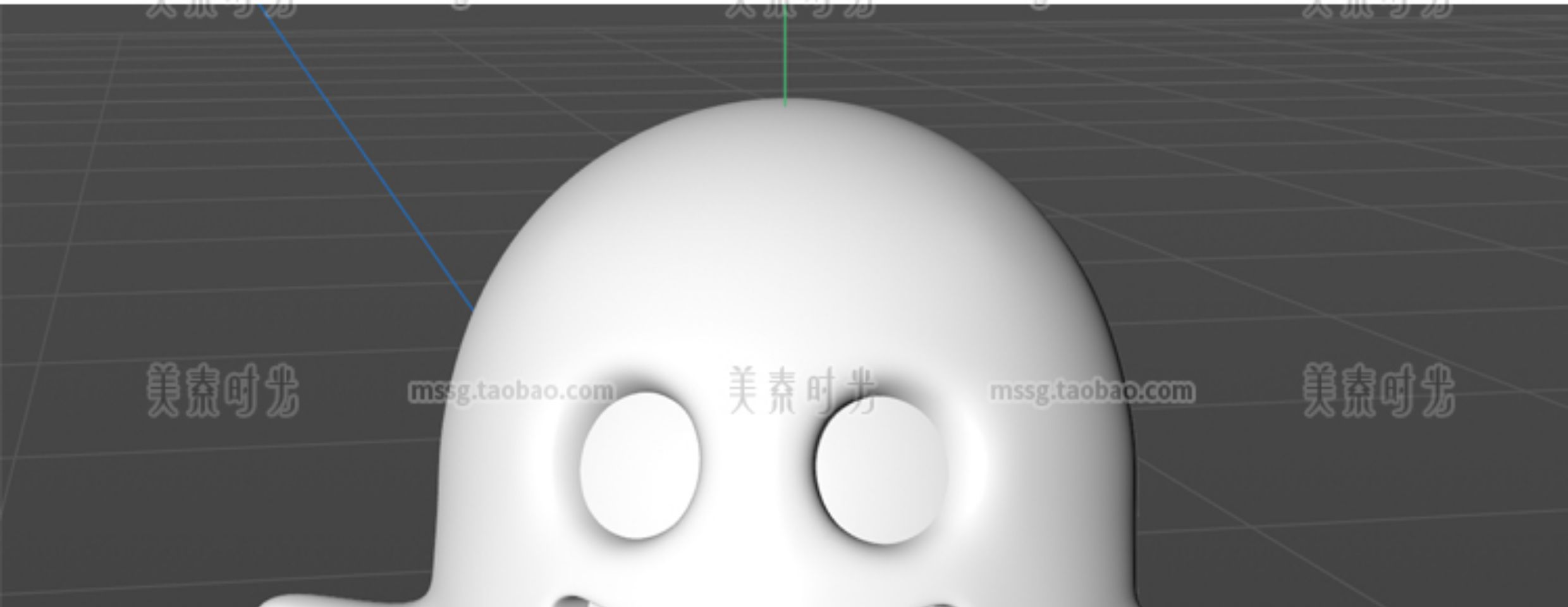 图片[4]-5个万圣节可爱幽灵C4D模型FBX文件obj格式3d立体素材集无材质贴图-cg男孩