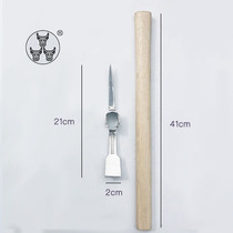 Portable quality stainless steel ice ax ice ax outdoor camping mountain climbing adventure rock climbing tool stainless steel pointed ax