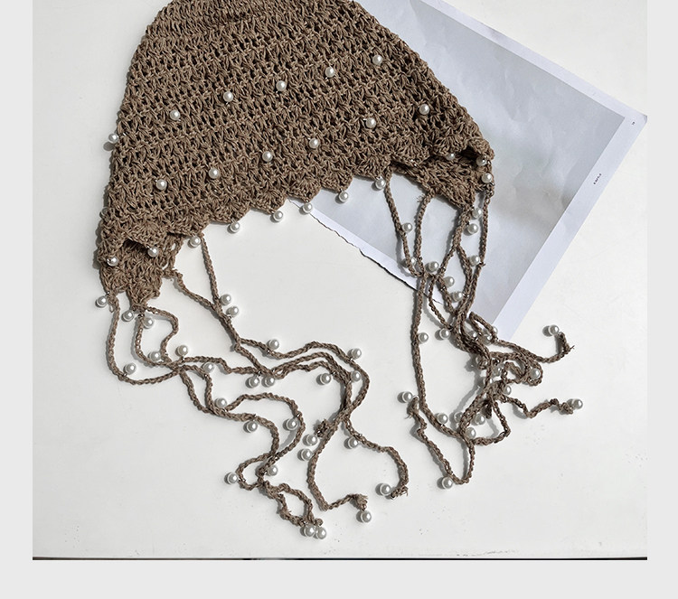 Japanische Retro handgemachte gestrickte Blumenpullover Hüte für Frauen Frühling Sommer dünne hohle atmungsaktive vielseitige Mützen Kappe – Detail 9