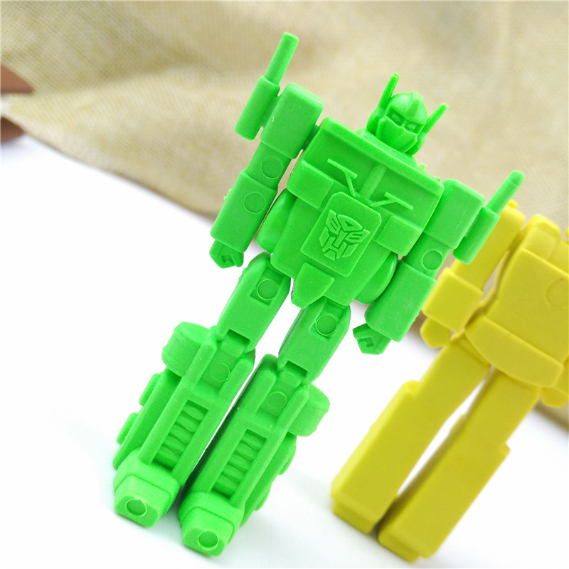 Machine A rubber cannot be deformed eraser Erasers Student Gift Korea Creative Cartoon Car Puzzle Robot
