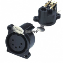 Elbow 5Pin cannon female seat five-core cannon socket speaker panel seat XLR audio seat adapter