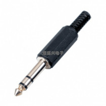 Plastic 6 35mm Double channel welding joint 6 35MM Microphone plug 6 35 Double channel tuning bench plug