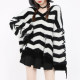 Maoyuan Original Striped Sweater imitation Mink Lazy Soft Waxy ສາຍແອວນ້ໍາຫນັກສູງ Draping ດູໃບໄມ້ລົ່ນແລະລະດູຫນາວແມ່ຍິງ