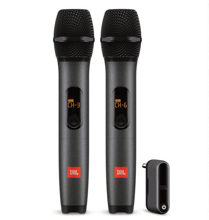 US JBL Wireless Dual Handheld outdoor wireless microphone without powering rechargeable portable